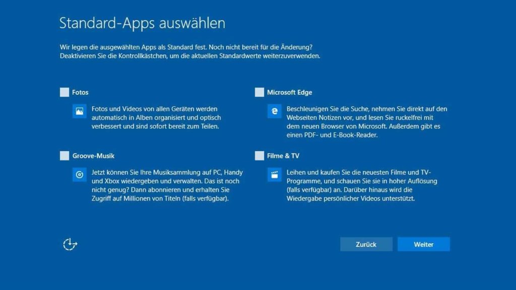 Windows 10 Creators Update deaktiviert